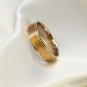 10 K Gold wedding Band 6mm , white gold, yellow gold, rose gold, engagement